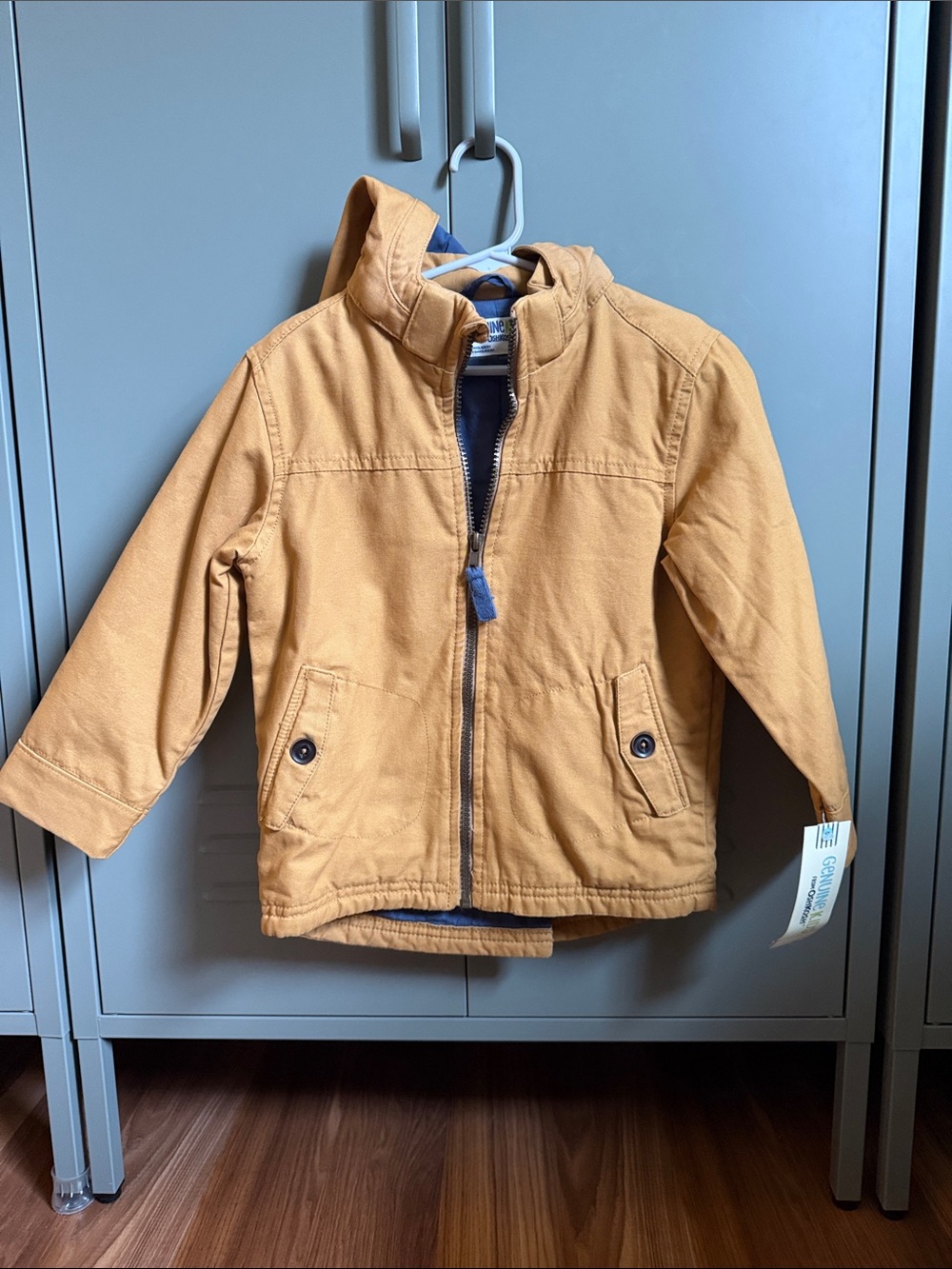 Genuine kids by Oshkosh Kids Hooded Utility Jacket in Mustard